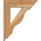 Ekena Millwork Funston Traditional Rough Sawn Bracket w/ Offset Brace, Western Red Cedar, 6"W x 20"D x 24"H BKT0604X20X24FST01RWR - alternate 3